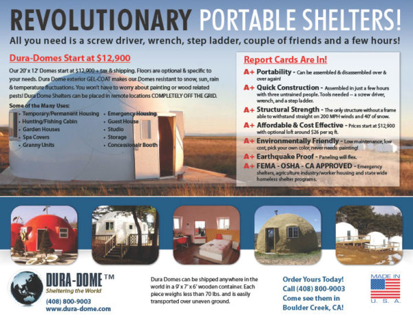 Dura Dome Boulder Creek Brochure Design