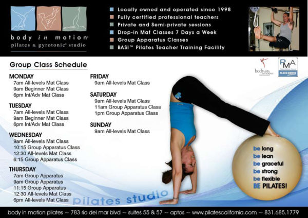 Pilates Brochure Design