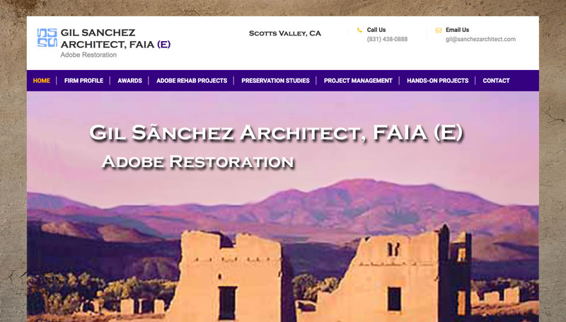 Gil Sanchez Architect website