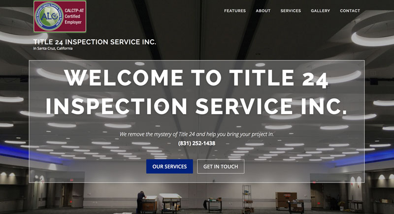 Title 24 Inspection Services Inc website